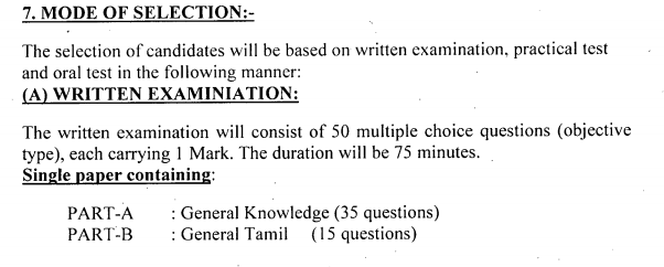 Madras High Court Hall Ticket 2019