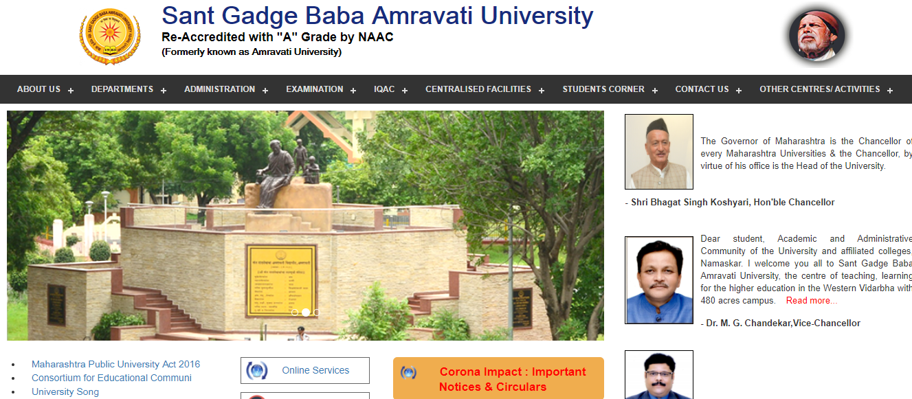 SGBAU BA 2nd Year Time Table