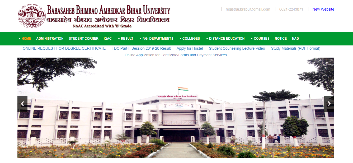 BRABU University BA Part 3rd Year Result NC / Regular 2021