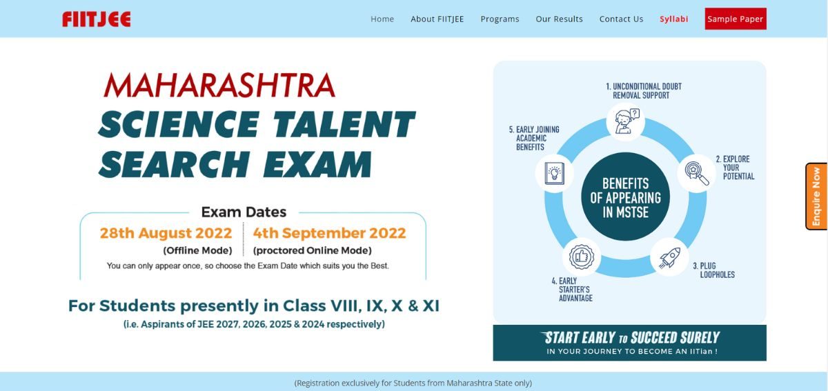 FIITJEE MSTSE RESULT