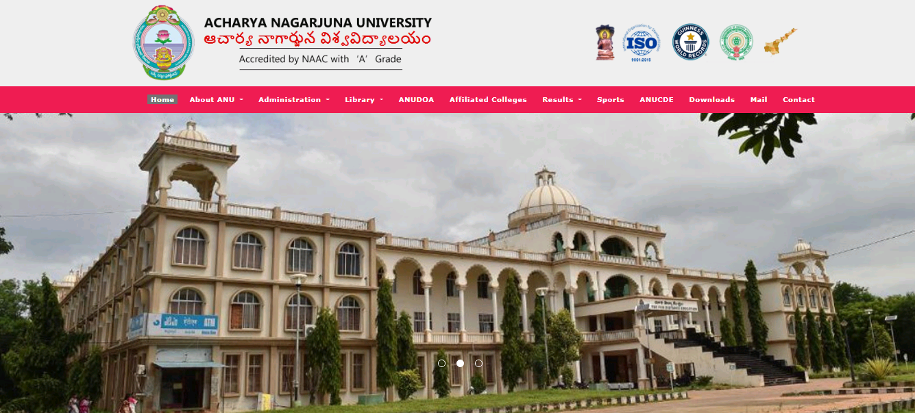 ANU Guntur BA 2nd Year Time Table 