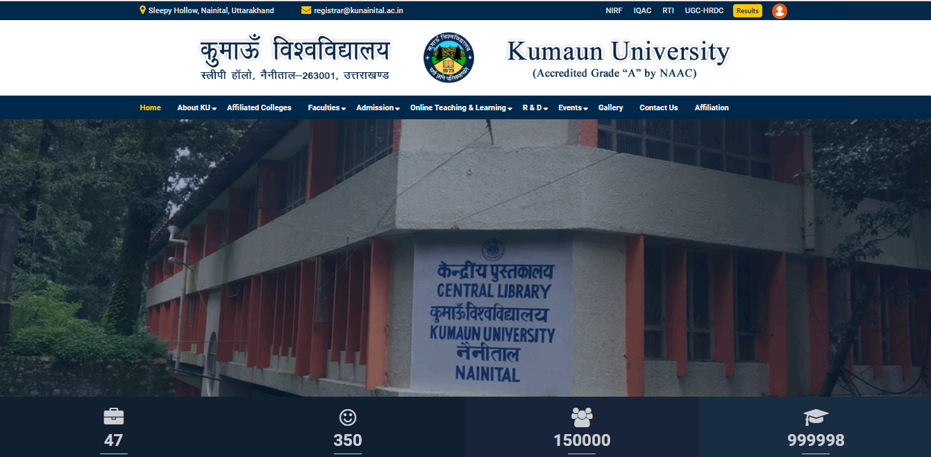 Kumaon University BA Part 3rd Year Result NC / Regular 2021