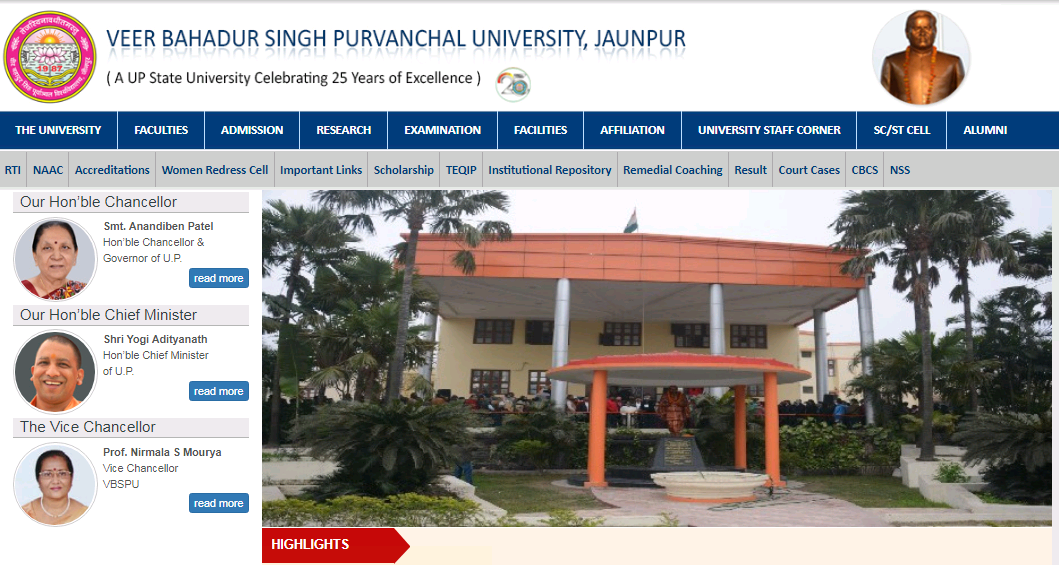 VBSPU BA 1st Year Result 2021