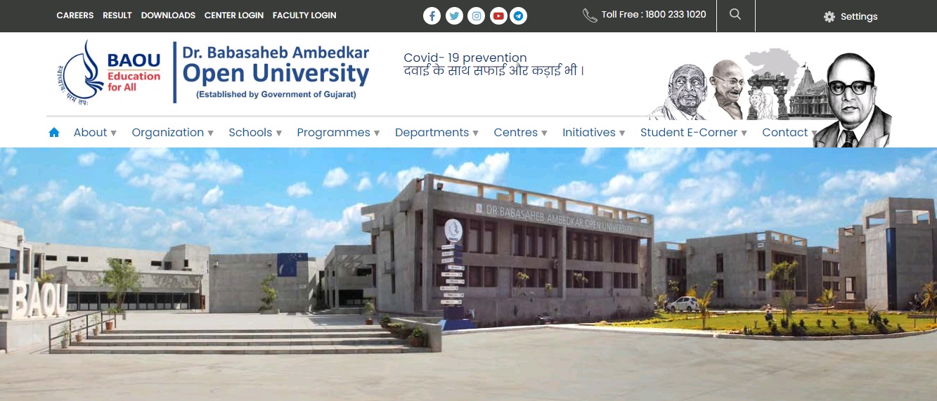 BAOU B.Com 3rd year Time Table