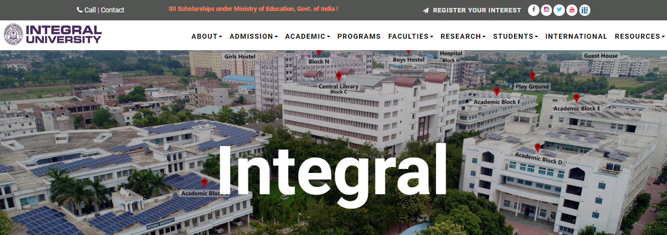 Integral University B.Com 3rd year Time Table 2021