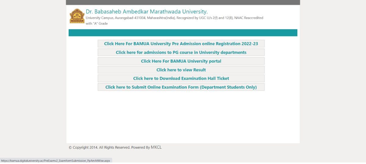 BAMU UNIVERSITY BA PART 3rd YEAR RESULT NC REGULAR