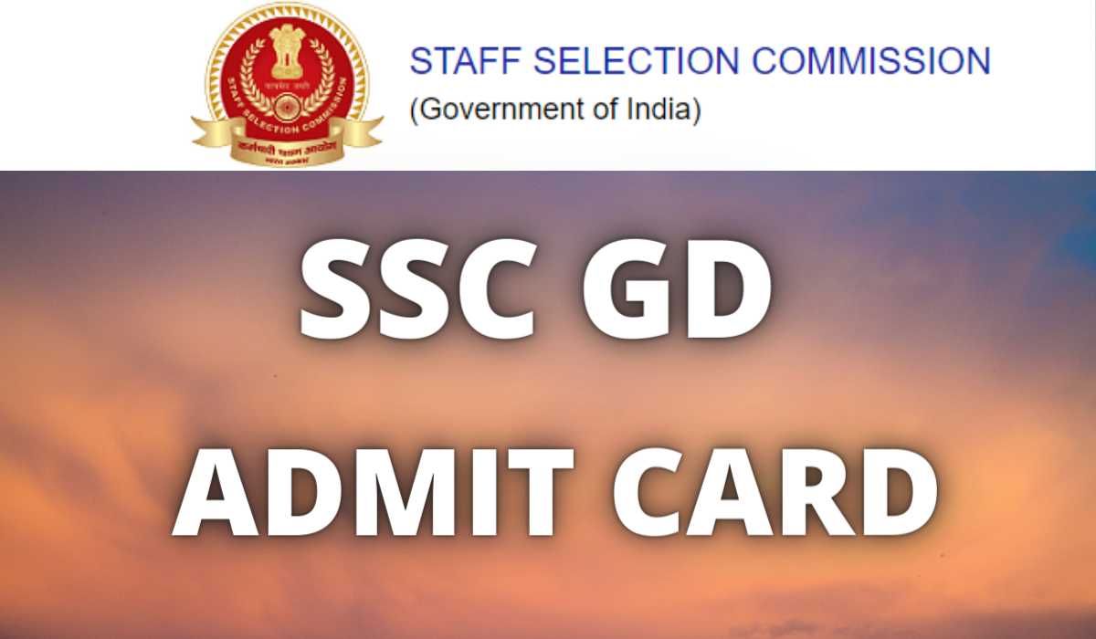 SSC GD Constable Admit Card 2021