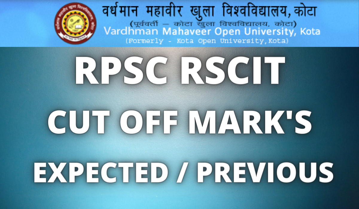 RKCL RSCIT Cut Off marks 2021