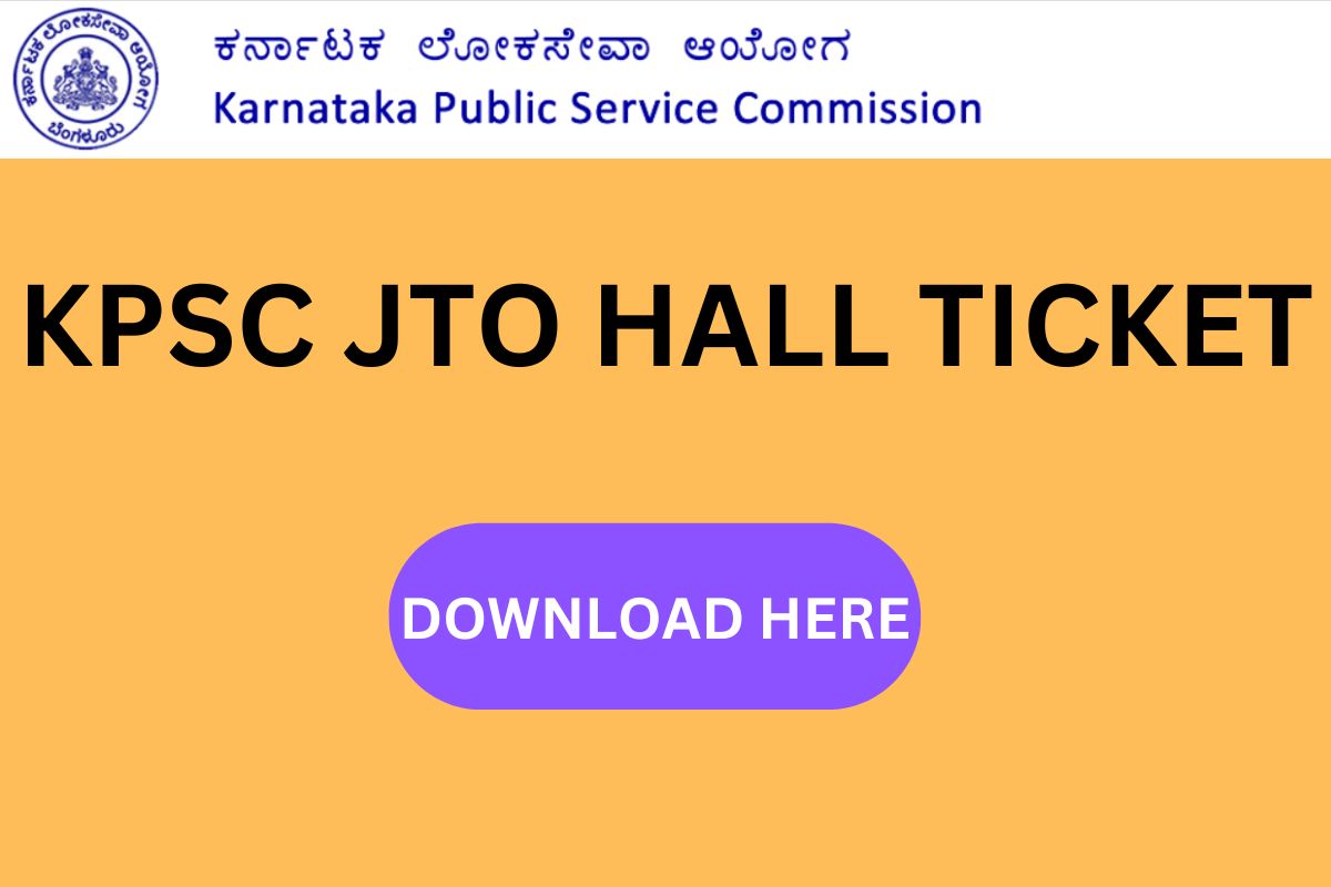 KPSC JTO HALL TICKET