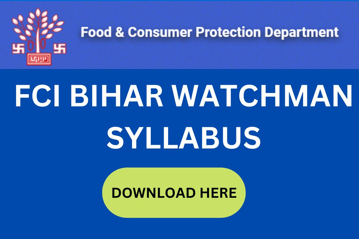 FCI Bihar watchman syllabus