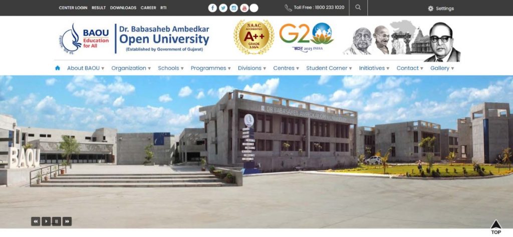 BAOU BA 3rd YEAR TIME TABLE