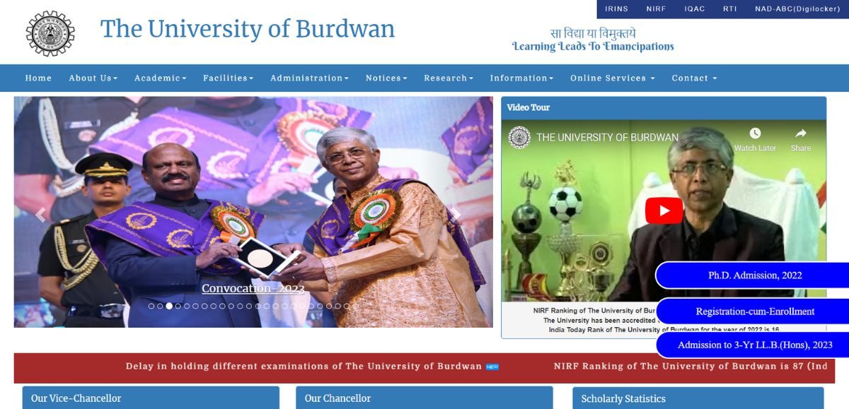 BURDWAN UNIVERSITY B.COM 3rd YEAR TIME TABLE
