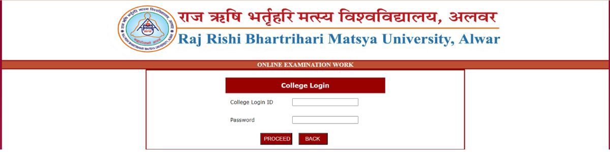 MATSYA UNIVERSITY BA BSC BCOM ONLINE EXAM FORM