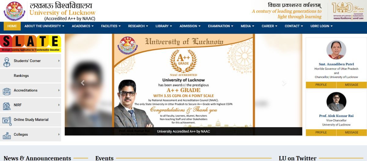 LUCKNOW UNIVERSITY B.COM 3rd YEAR TIME TABLE