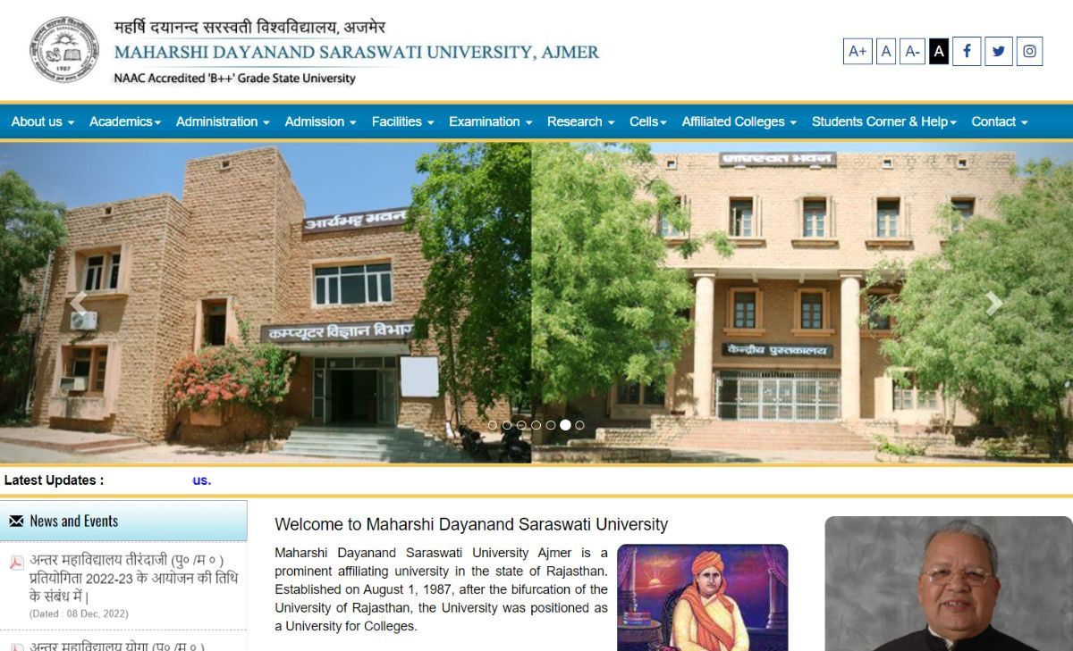 MDSU BSC 1st YEAR TIME TABLE