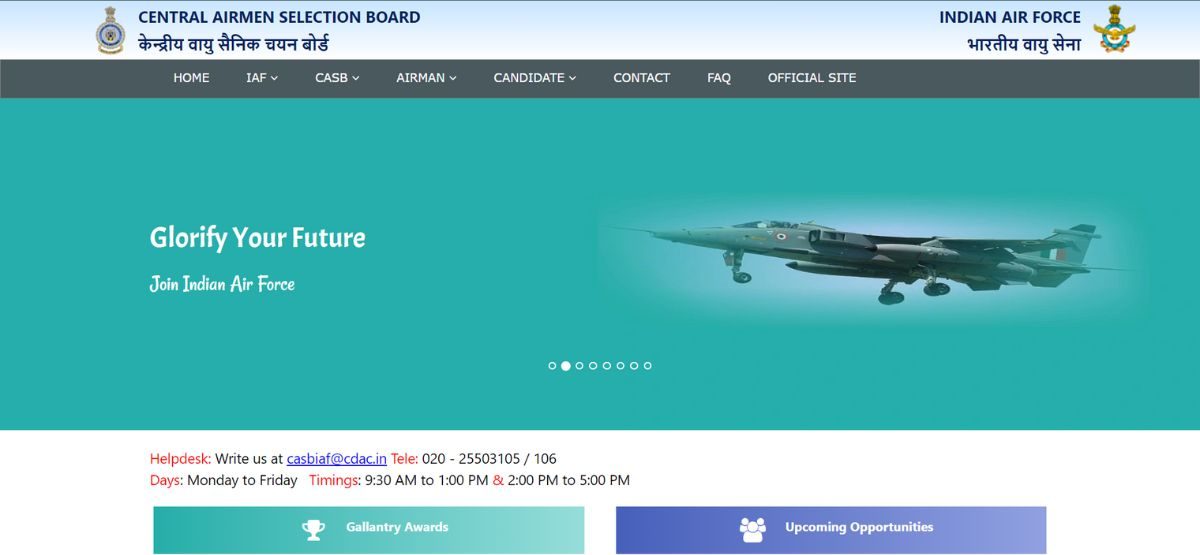 INDIAN AIR FORCE GROUP X Y EXAM DATE