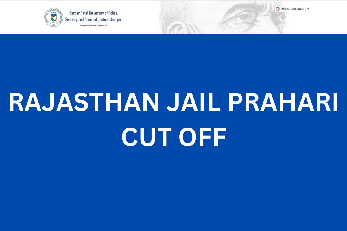 RAJASTHAN JAIL PRAHARI CUT OFF