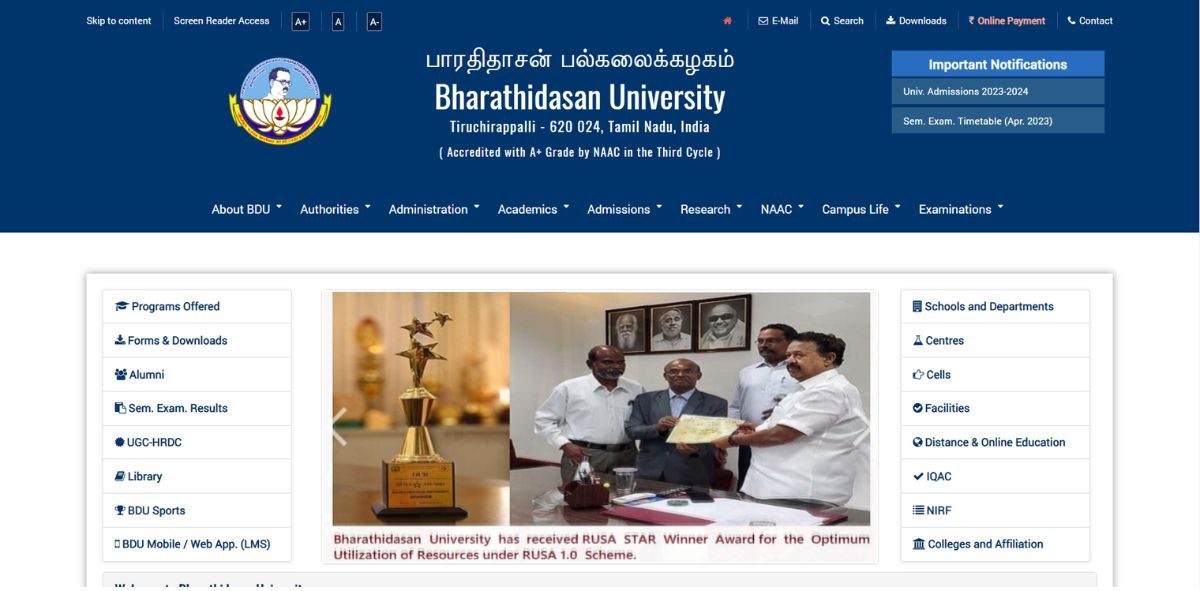 BDU B.COM 3rd YEAR TIME TABLE