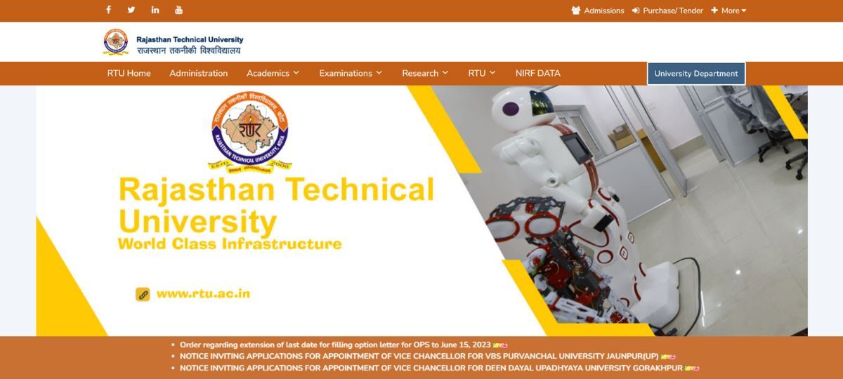RTU KOTA LDC RESULT